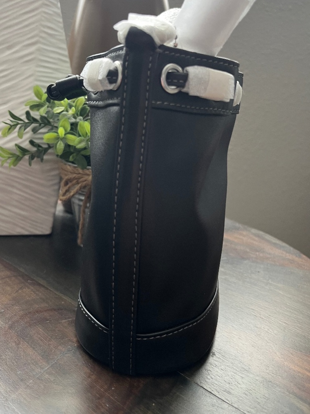 Coach Black Mini Bucket Crossbody Bag NWOT - Picture 6 of 10